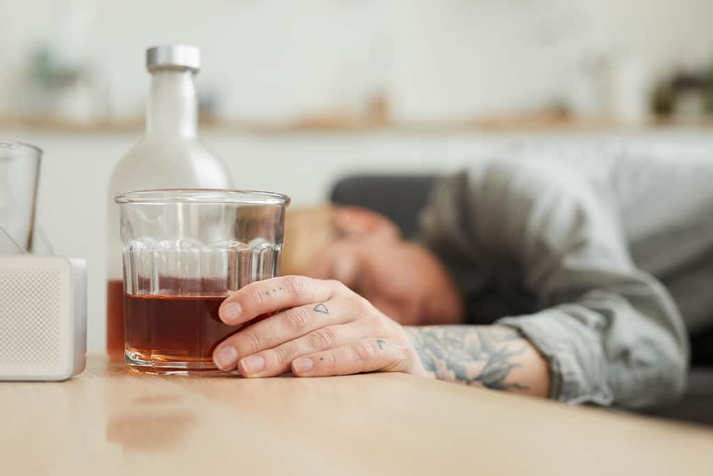 Alcoholic Passed Out